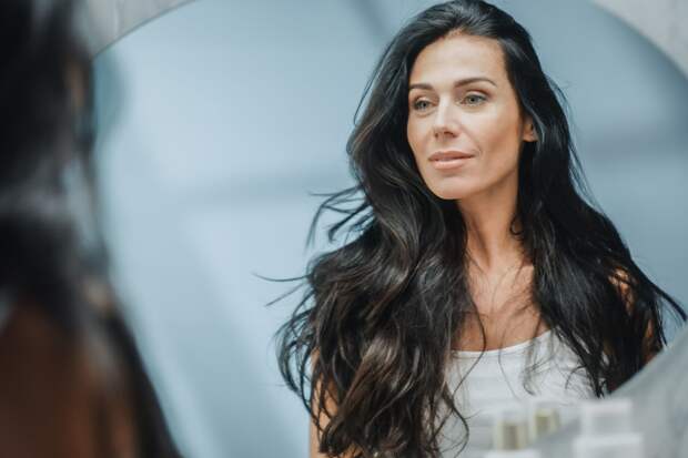 Enjoying healthy long hair at 50+