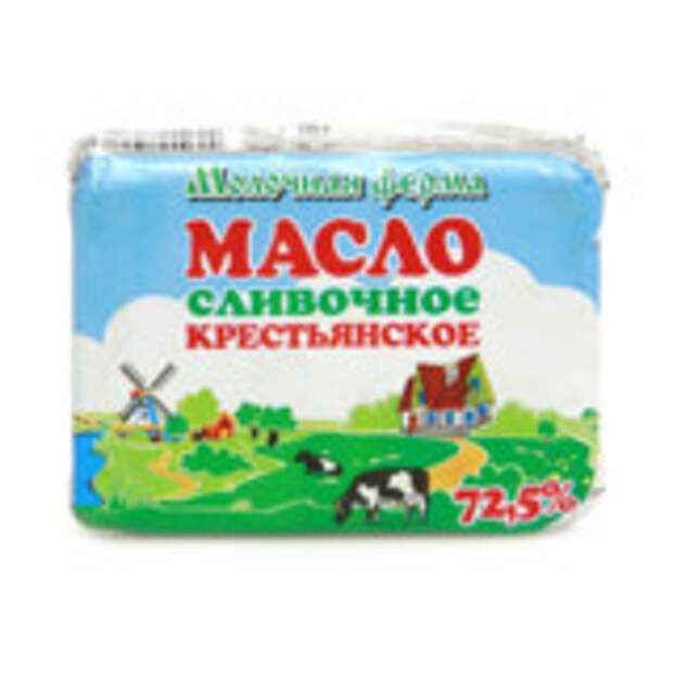 Сливочное масло "Молочная ферма" Крестьянское 72,5%