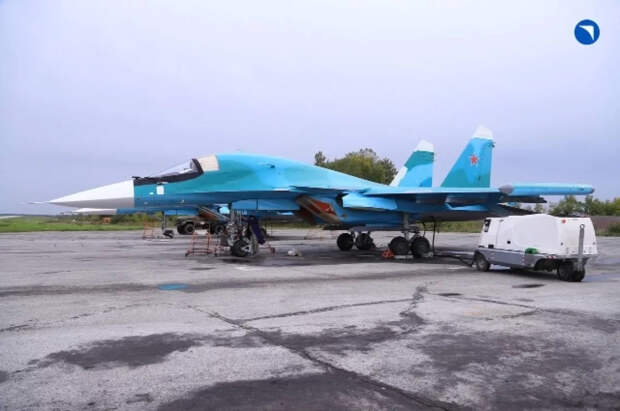 Истребитель Су-34 ударил по скоплению сил и техники ВСУ на СВО