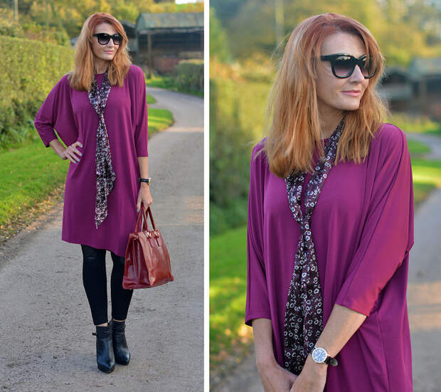 Hope magenta cocoon dress | Not Dressed As Lamb 005