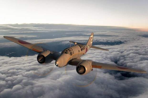 Ki-46 из 70-й отдельной разведывательной эскадрильи в небе северной Австралии. Компьютерная графика Майкла Кларингболда. abc.net.au - «Неистовые орлы» в стране кенгуру | Warspot.ru