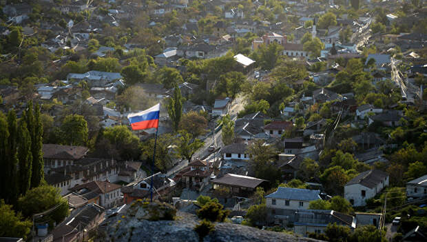 Флаг России в Бахчисарае. Архивное фото