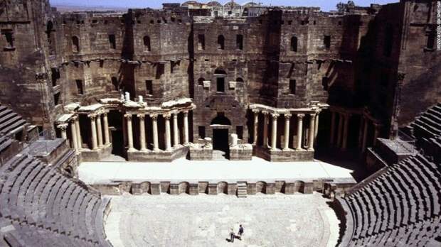 Древний город Босра, Сирия архитектура, война