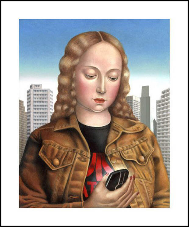 Женщина с мобильным телефоном. Автор: Amy Hill. Женщина с мобильным телефоном. Автор: Amy Hill.