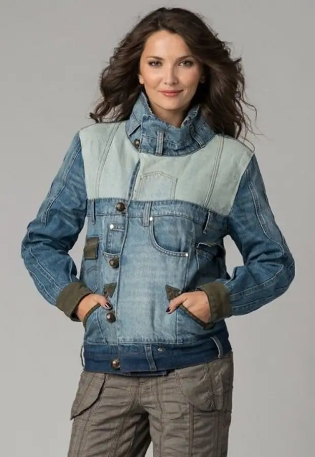 Куртки женские из джинсы