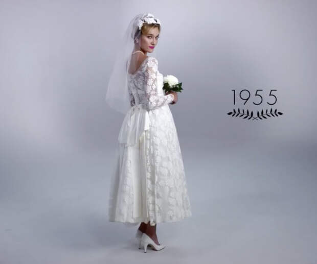 эволюция свадебных платьев за 100 лет 