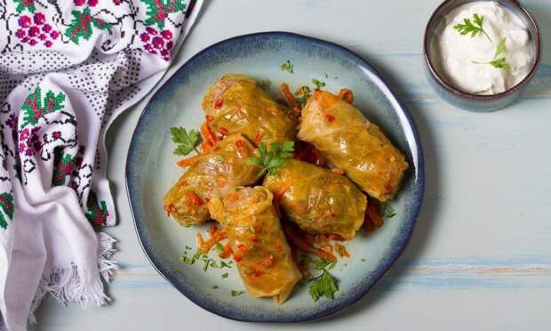 Постные голубцы с шампиньонами и рисом: рецепт