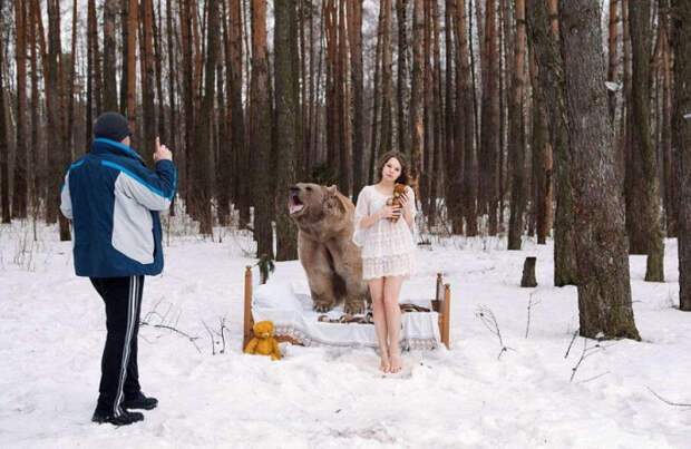 медведь и модели 