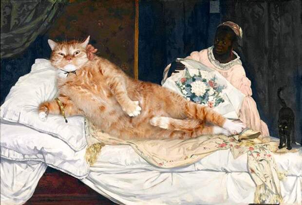 шедевры и рыжий толстый кот (3)