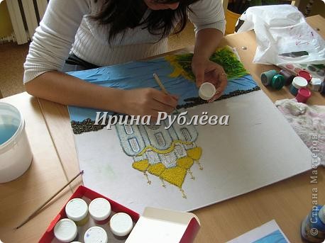 Картина панно рисунок 23 февраля 8 марта День матери День рождения Аппликация Моделирование конструирование Картины и панно в технике мокрая ткань Мастер-класс Материал природный Ткань фото 10