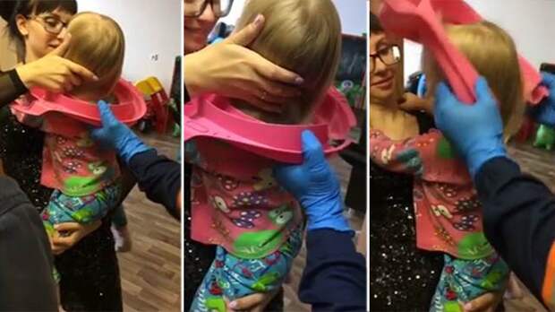 3-летняя девочка застряла в игрушке в Новосибирске