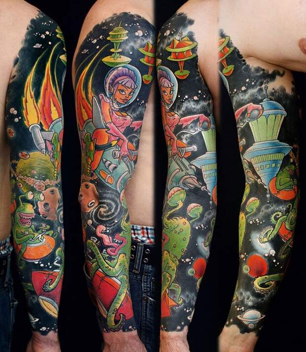 Галерея нестандартных и интересных татуировок