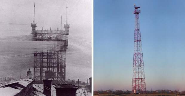 Телефонная башня в мире, вещи, изменились, прошлое, тогда и сейчас