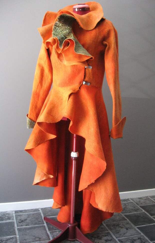 Designer silk fantasy riding jacket fine by NewZealandFeltFibre, $750.00