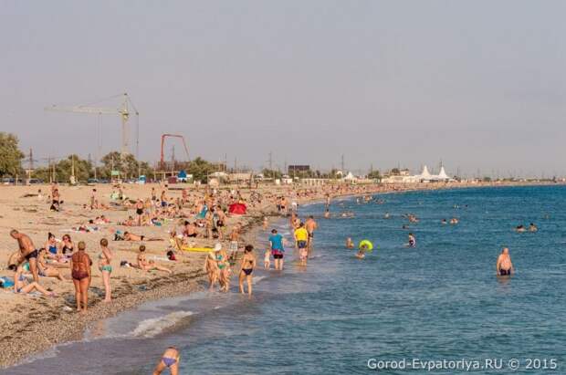 Ситуация на пляжах в Крыму, Евпатория, июль 2015 Ситуация на пляжах в Крыму, Евпатория, июль 2015