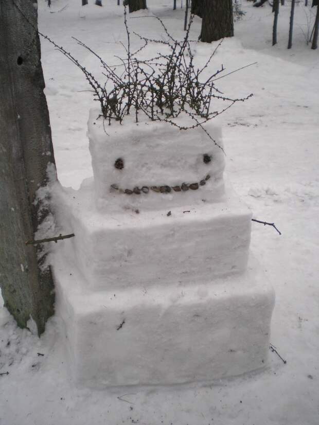 Дизайнерский снеговик