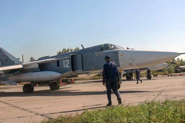 Бомбардировщик Су-24 на учениях по развертыванию сил Балтийского флота для обеспечения безопасности судоходства. 27 мая 2025 года Фото: РИА Новости/Министерство обороны РФ