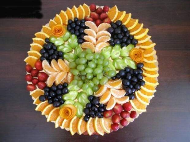 Варианты оформления фруктовых тарелок вкусно, еда, фруктовая тарелка, фрукты