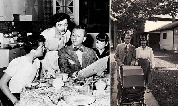 До середины XX века американские женщины не помышляли о карьере, они должны были поддерживать семейную идиллию и воспитывать детей. До середины XX века американские женщины не помышляли о карьере, они должны были поддерживать семейную идиллию и воспитывать детей.