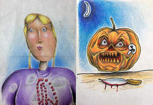 рисунки детей и родителей 2