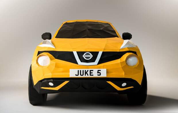 Бумажный Nissan Juke в натуральную величину juke, nissan, оригами