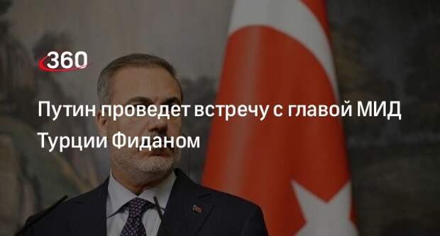 Песков: Путин 11 июня встретится с министром иностранных дел Турции Фиданом