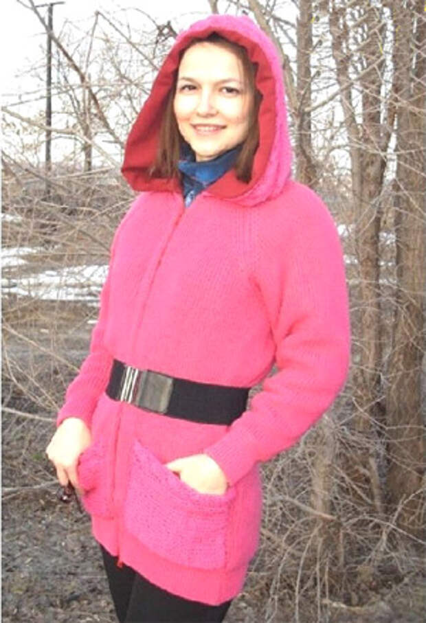 Полупальто из свитера