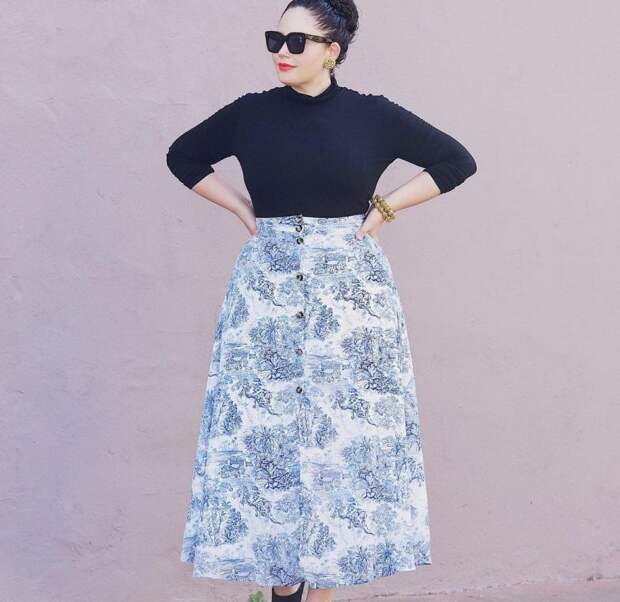 Модели юбок, которые скроют недостатки пышной фигуры