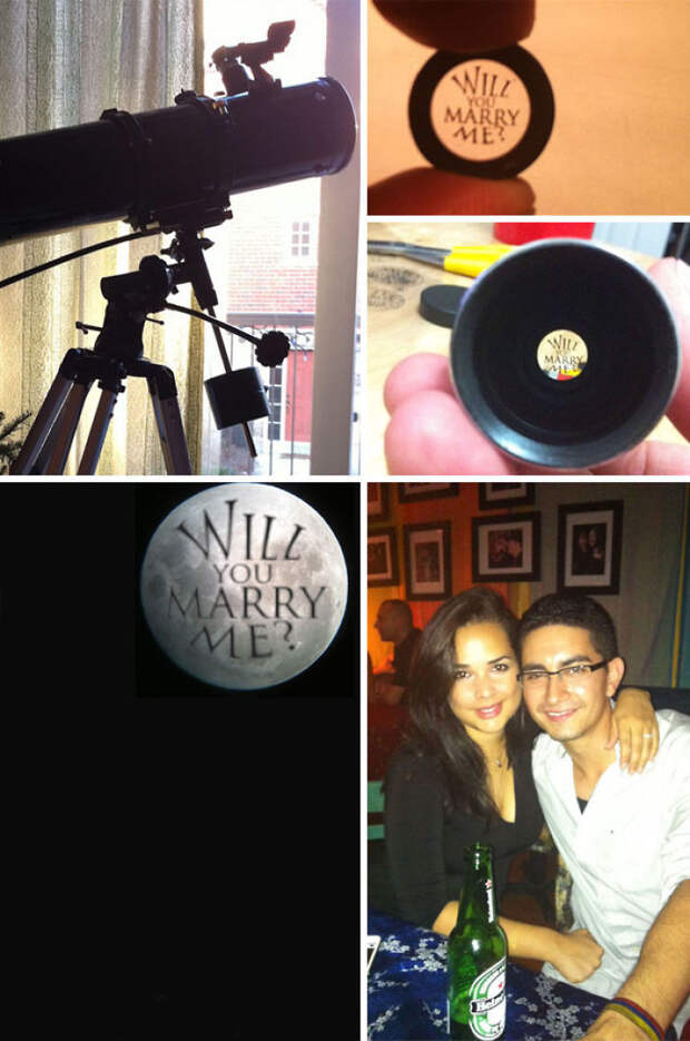 My Question On The Eye Piece, And She Said Yes. She Is My Best Friend And Wife To Be. The Moon Of My Life