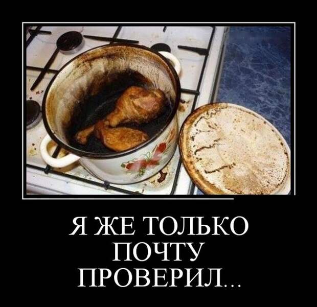 Я же только почту проверил... демотиватор, юмор