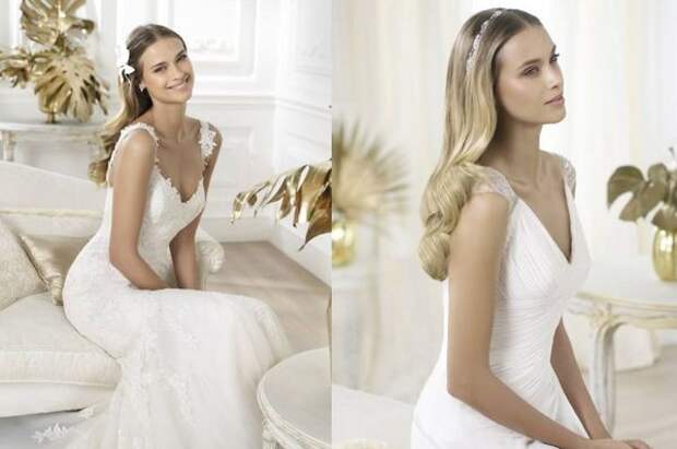 Colet Wedding Dresses with V-neck