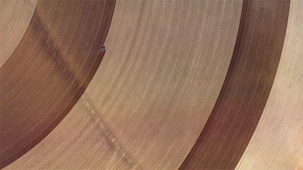 25. Участок земли, напоминающий край виниловой пластинки, в Техасе, США google earth, земля, фото