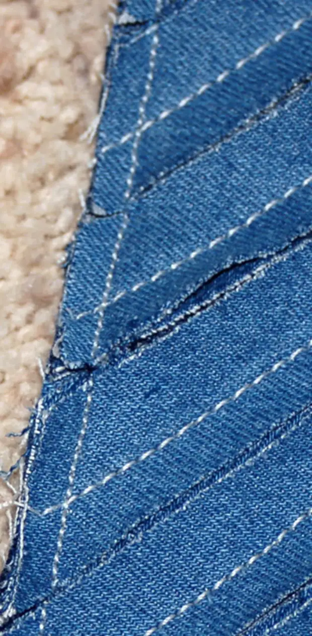 Техника синель из джинса в одежде