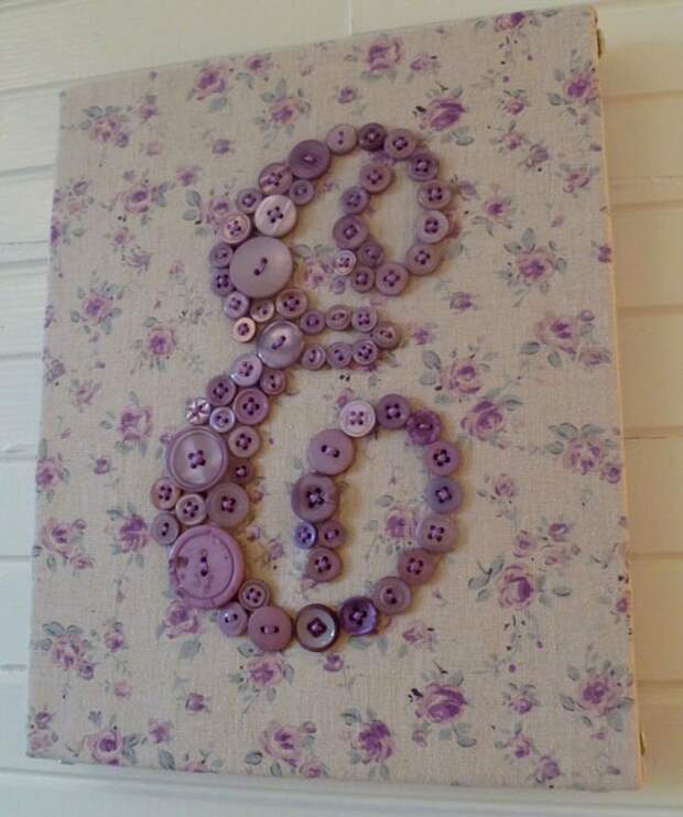 декор из пуговиц