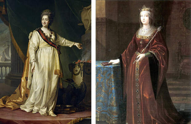Екатерина II и Изабелла Кастильская Екатерина II и Изабелла Кастильская