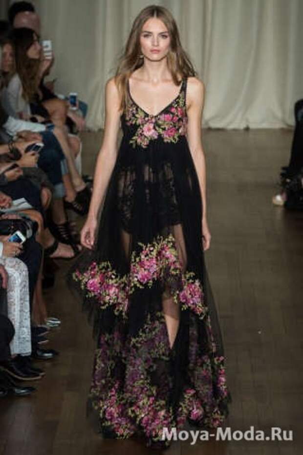 Модные сарафаны весна-лето 2015 Marchesa