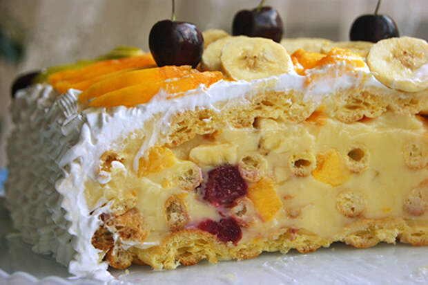Лакомый торт «Тропиканка»: летний десерт, от которого невозможно оторваться.
