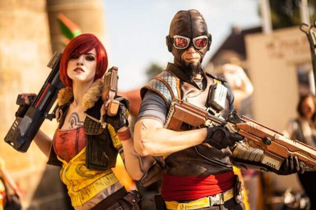 cosplay Borderlands девушка и парень