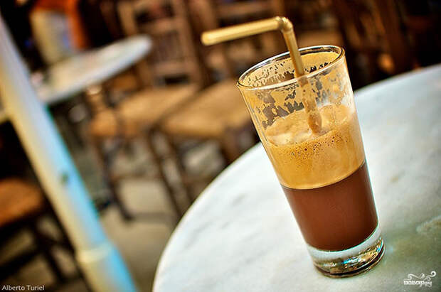 13. Frappé (Греция) еда, кофе, рецепты