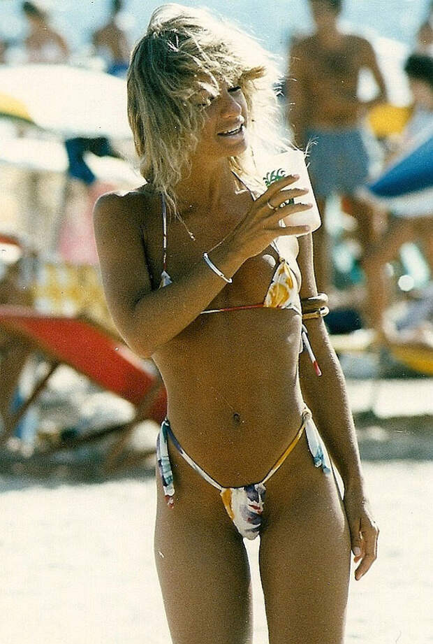 Цветные фотографии пляжной жизни Чили в 1980-е годы