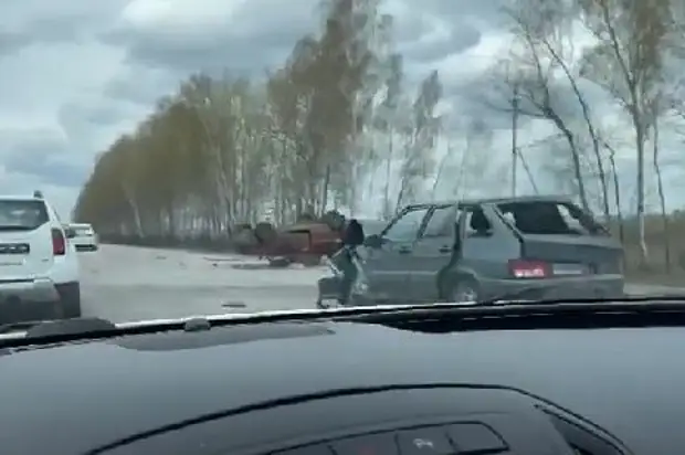 Появилось видео смертельного ДТП в Первомайском районе