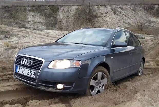 Результат пошуку зображень за запитом "Полноприводные универсалы Audi на литовских номерах на бездорожье (видео)"
