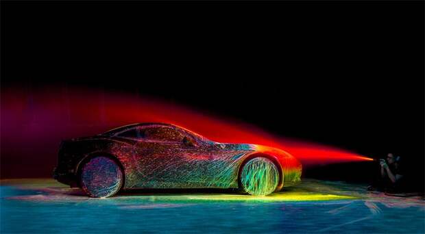Ультрафиолетовая покраска новой Ferrari California T