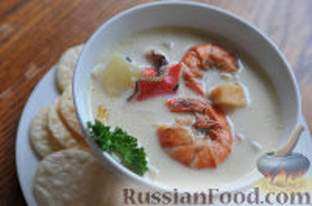 Фото к рецепту: Чаудер - классический морской суп