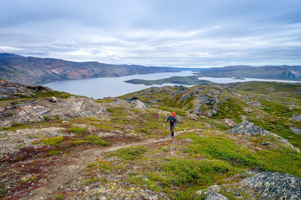 Hiking Rugged Trails Hiking in Greenland