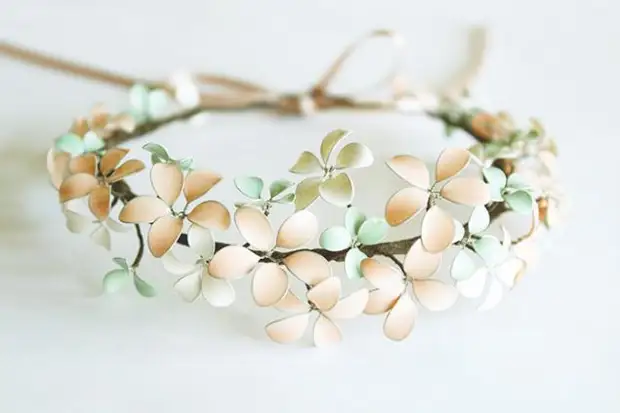 Венок из весенних цветов или вторая жизнь лаков для ногтей., фото № 31