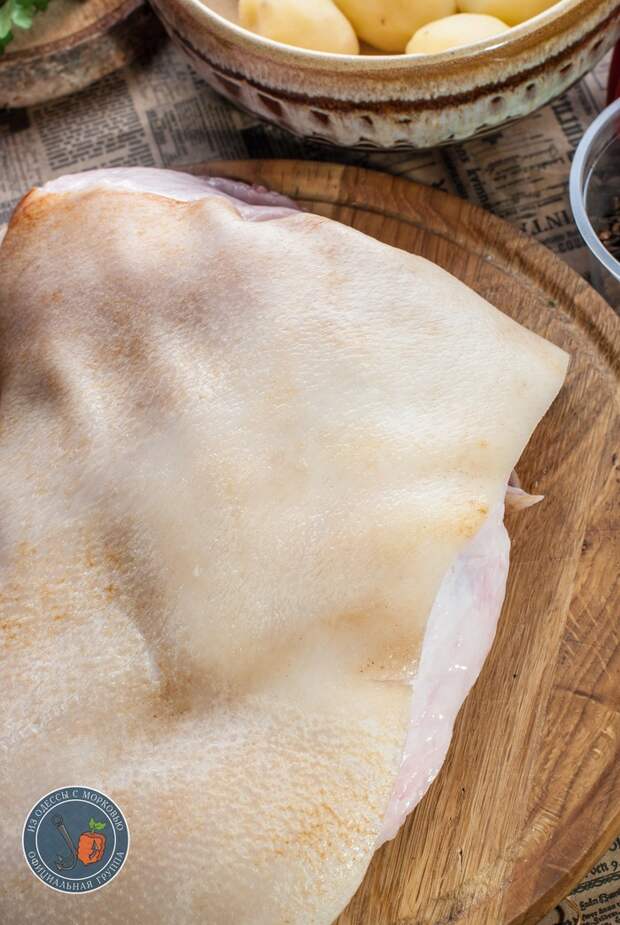 Запеченная свинина по-Датски Кулинария, Из Одессы с морковью, Рецепт, Еда, Фотография, Длиннопост