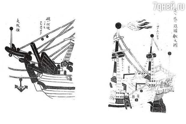 Так выглядел «Синсё-мару», на котором Кодаю отплыл из Японии 4 января 1783 года