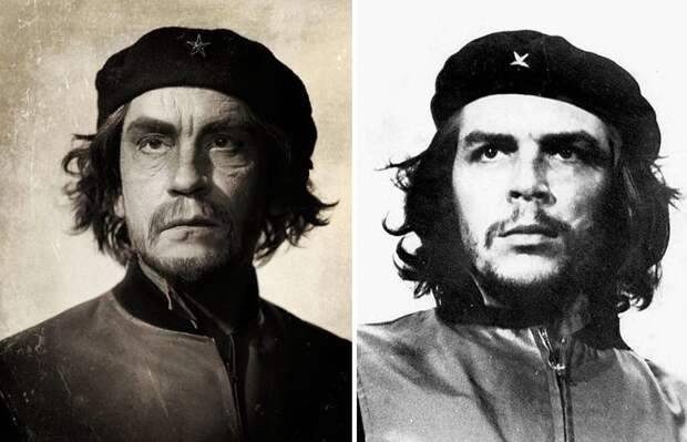 джон малкович переделка знаменитых портретов сандро миллер Альберто Корда, Че Гевара