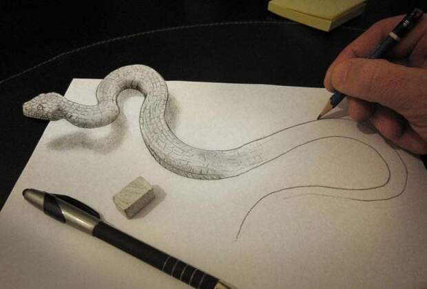 3D рисунки карандошом от Алесандро Дидди (10)